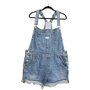 Levi Strauss Overalls Two Horses Brand Womens XL Denim Work Vintage Shorts